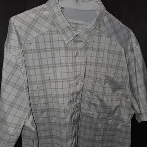 Under Armour Tide Chaser 2.0 Fishing Shirt Sz XL Gray Plaid Plaid SS Performance
